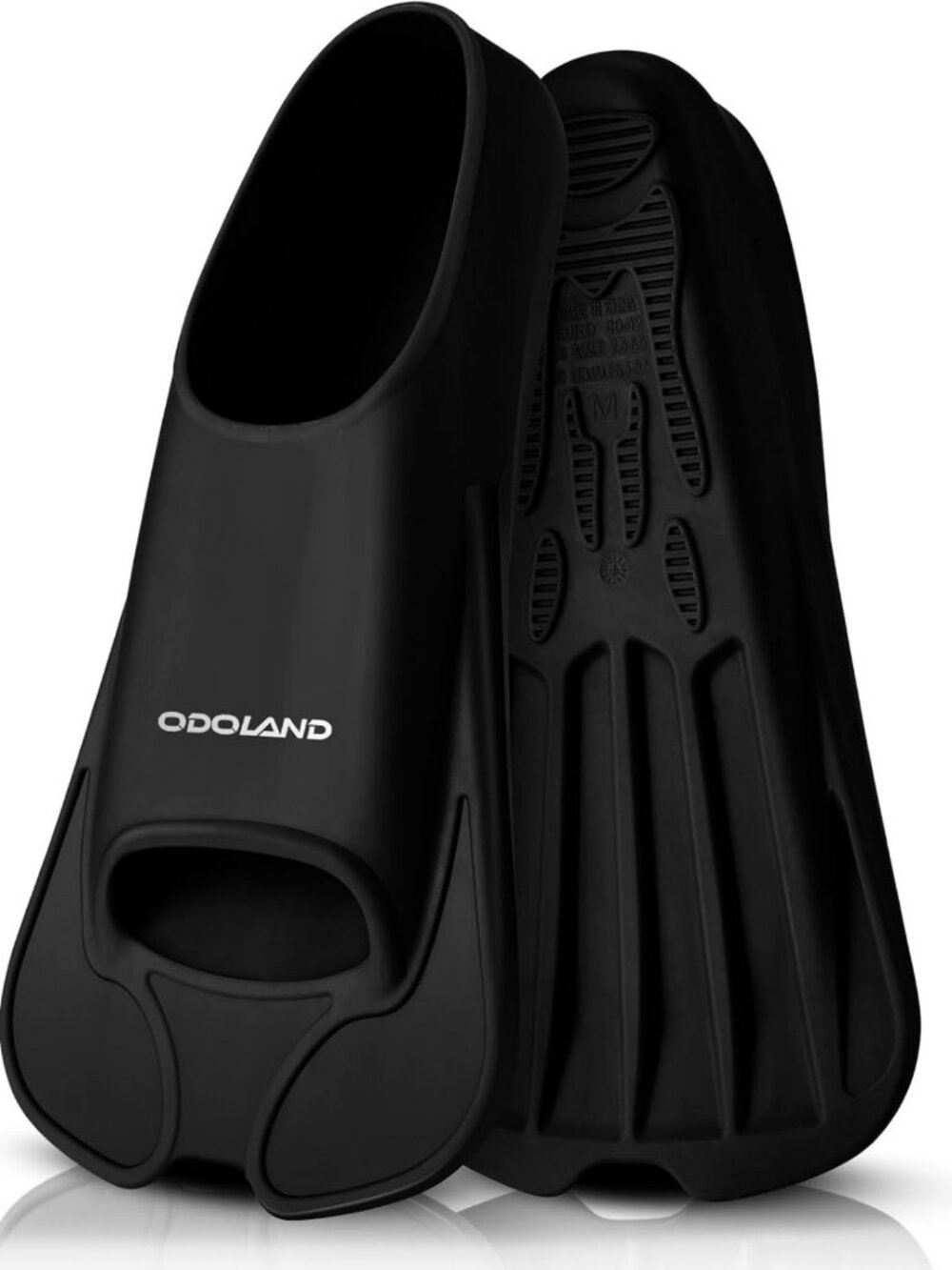 Travel Size Swim Training Fins for Adults - Full Foot Pocket, Perfect for